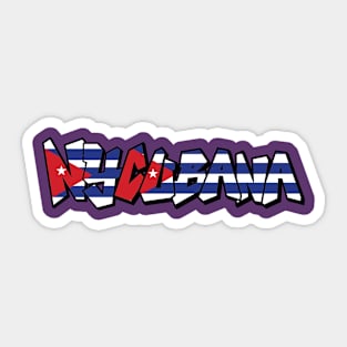 simple and classic nycubana! Sticker